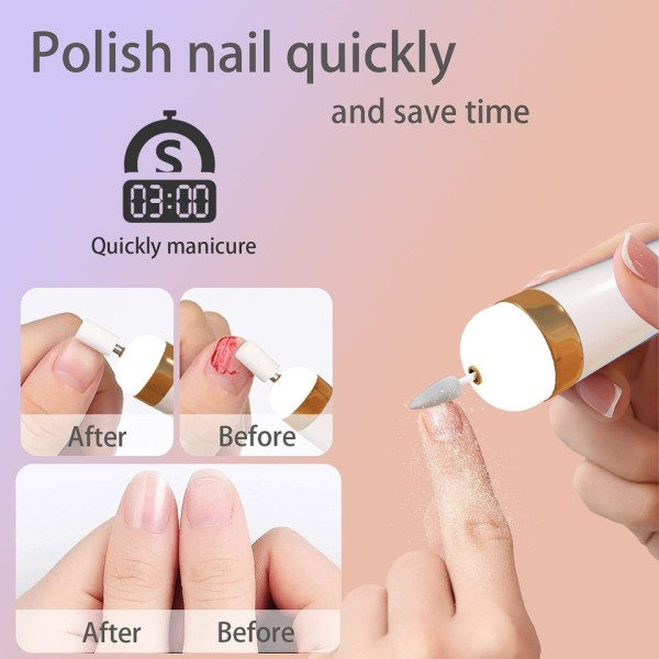 5 i 1 Elektrisk Nagellack Borr Maskin Med Lätt Portabel Mini Elektrisk Manikyr Konst Penna Verktyg