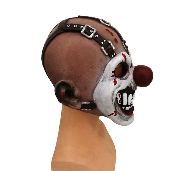 Halloween Uhyggelig Maske Rædsel Fancy Kjole Fest Latex Skræmmende Klovn Maske Enøjet Joker Maske