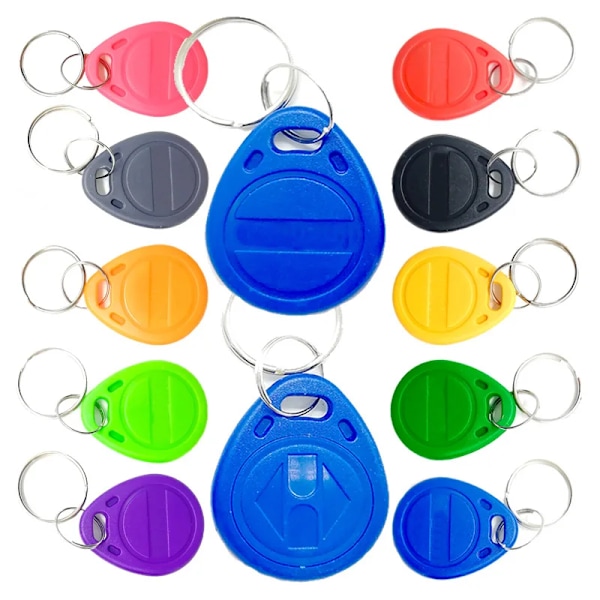 50 bitar T5577 Rewritable 125KHz RFID Key Fob EM4305 Copy Writable Rewrite Duplicate RFID Tag Proximity Token