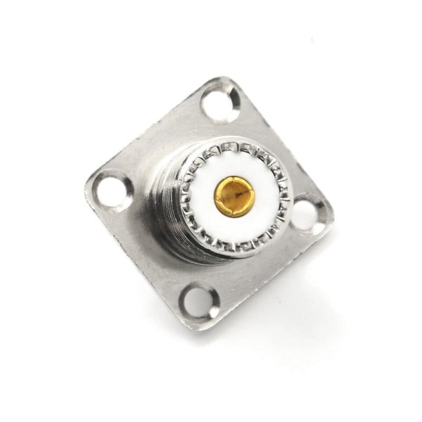 1Pc Praktisk Coax Connector SO-239 Hun Jack Firkant Shape Loddet Cup Coax Connector