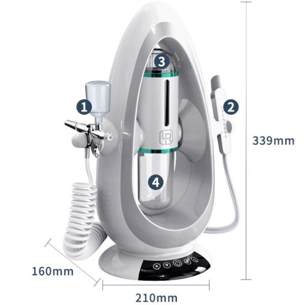 Hydra Dermabrasion Aqua Peeling Skönhet Enhet Vatten Syre Hud Skönhet Rengöring Ansiktsbehandling Bubble maskin
