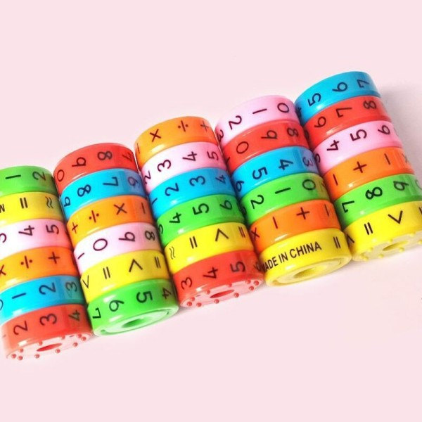 Barn Matematik Siffror Magic Kub Toy Montessori Pussel Spel Barn Lärande Utbildnings Matematik Magnetiskt block