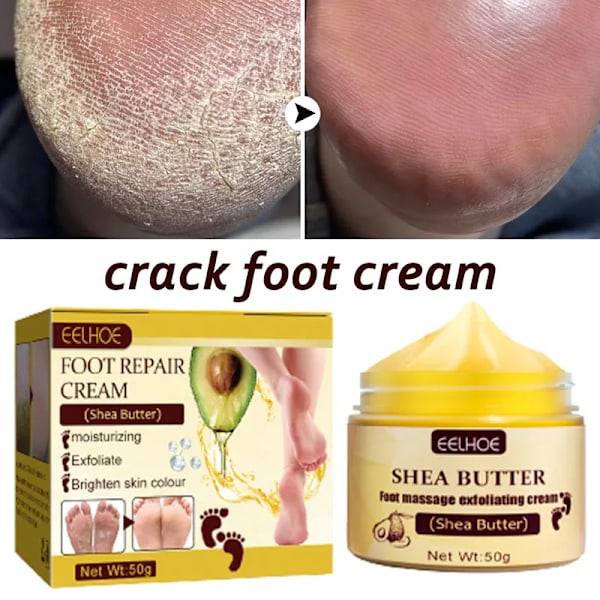 Anti-tørrende Fod creme Eksfoliering Revnet Hæl Reparation Produkt Død Skin Fjernelse creme