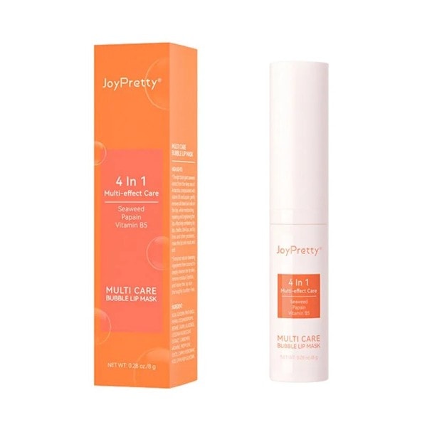 Bubble Lightening Mörk Läpp Balm Mask Långvarig Återfuktande Exfoliera Reducera Läpp linjer