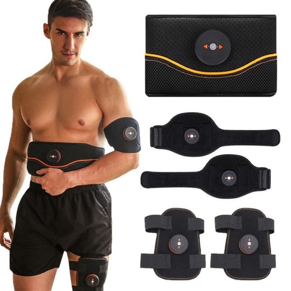 Mage Muskel Stimulator Mija Make Arm Ben Val Muskel Tränare Kropp Blankning Vibration Bälte