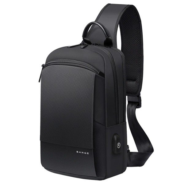 Multifunktion Crossbody Bryst Taske  Mænd USB Opladning Pakke Kort Tur Messengers Taske