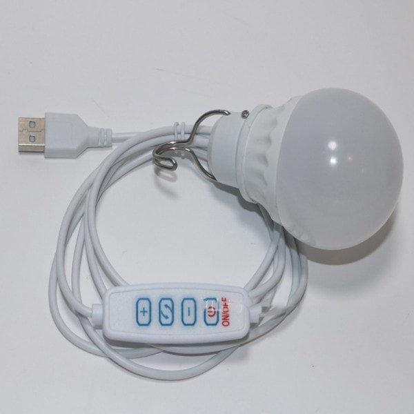 Led Camp Ljus Usb Nödläge Glödlampa 3 Färg Dimbar Hängande Tält Lampa