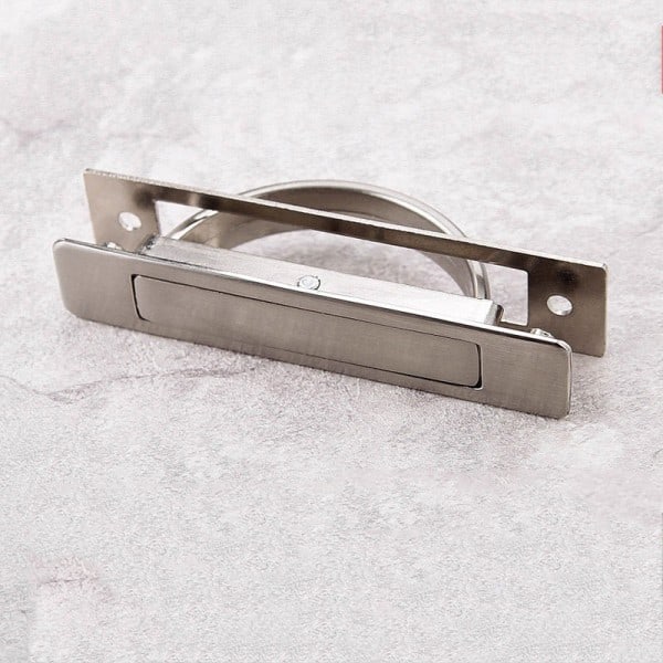 Dolda handtag zink legering dörr inbäddad drag lock golv skåp handtag