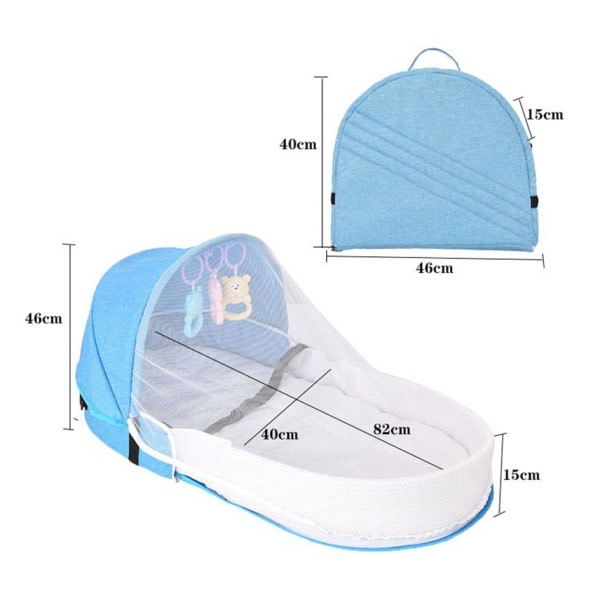 Baby seng vugger nyfødte sovende rede rejse senge foldbar babynest myggenet bassin spædbarn sove kurv