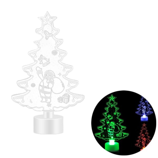 Fargerik LED Lys Jule Dekorasjon