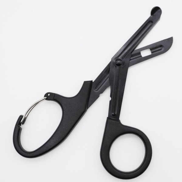 Lääketieteelliset sakset trauma sakset karabiinilla 18,5 cm side sakset, side sakset