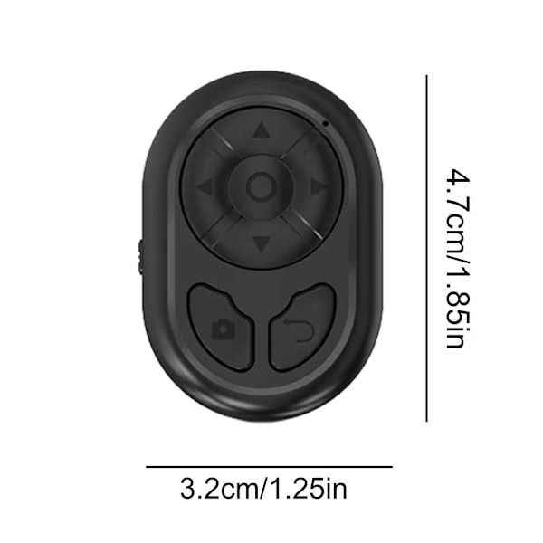 Fjärrkontroll med Page Turner för TIK Tok iPad Kindle Bluetooth Remote Clicker för Foton Videor För Smartphones Surfplattor