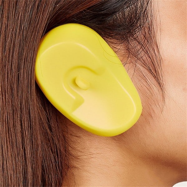 1 par Gjenbrukbare Hår Farge Øre deksler Øreklokker Shield Barber Frisør Fekking Ørevern Protect Ears Styling Tilbehør