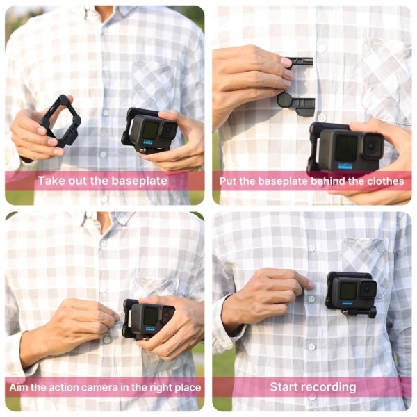 Magnetisk Action Kamera Quick Release Bracket Gopro Tillbehör Release Bracket Adapter