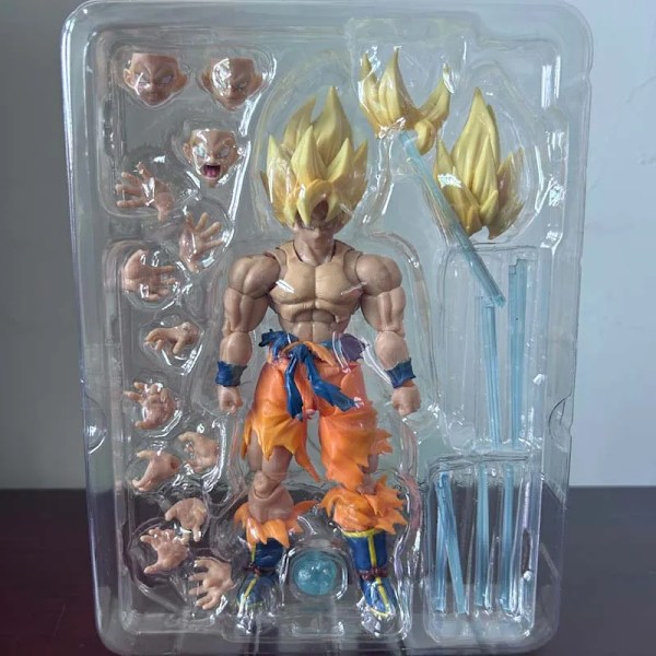 Super Saiya Anime Action Figurer Modell Leker
