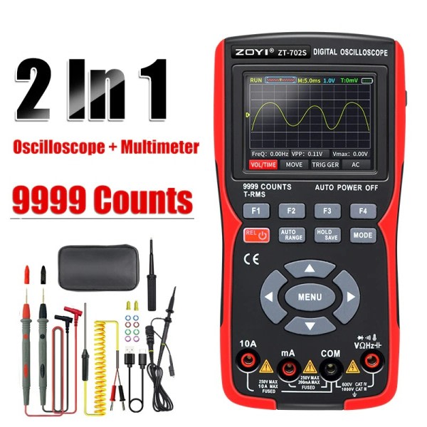 Digital Oscilloskop Multimeter Profesjonell Tester
