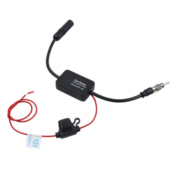 12V Bil Radio Antenne FM/AM Radio Signal Forstærker Booster Bil Antenne