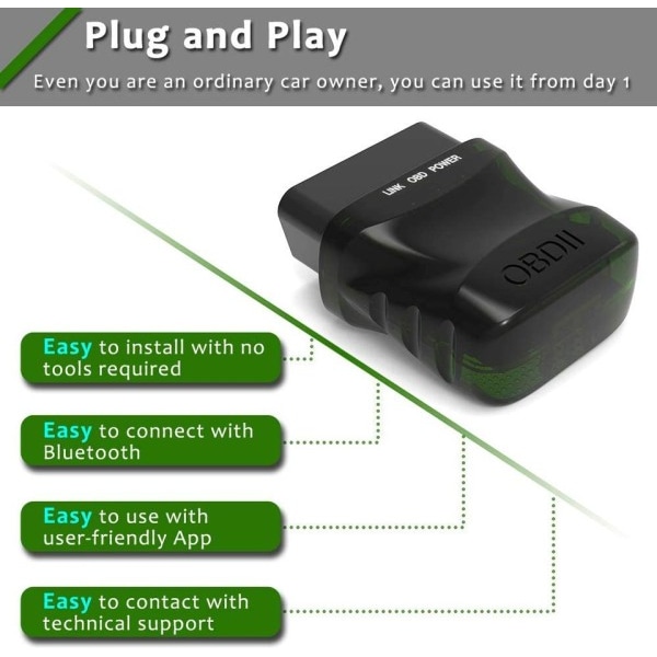 Bluetooth 4.0 Android 2 In 1 Code Reader Clear Error Diagnostic Tool Check Engine Light