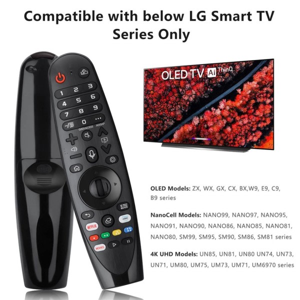 Voice Magic Remote Control AKB75855501 for LG AN-MR20GA AN-MR19BA Smart TV