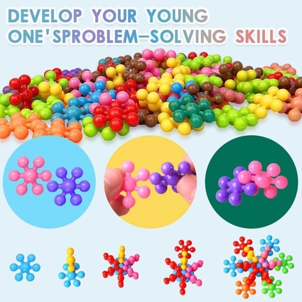 Creative DIY Byggeklosser Leker 3D Plum Blossom Byggeklosser Barn's Morsomme Leker