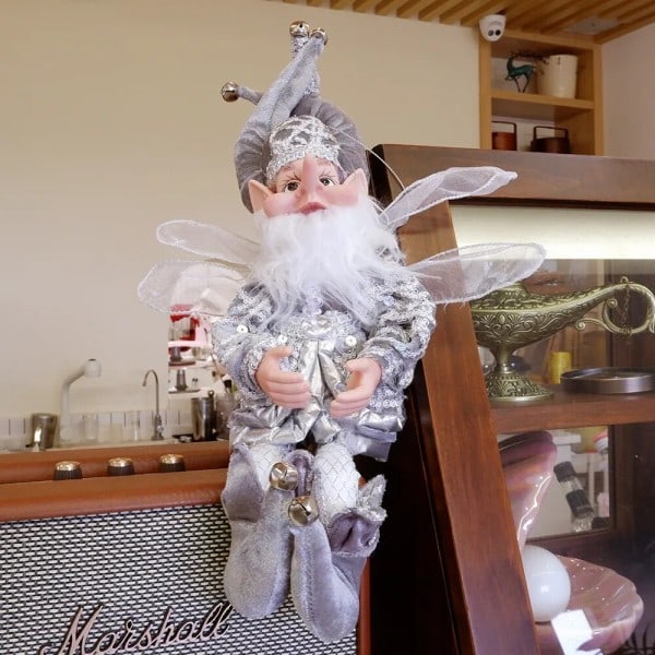 Joulu koristeet tonttu nukke lelu riippuva seisova sisustus navidad riipus koristeet