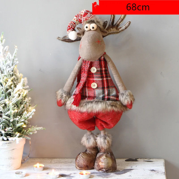 Jul Älg docka Figuriner Ornament Jul present till barn jul dekorationer