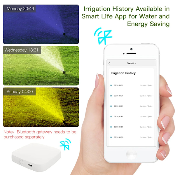 Smart Tuya Bluetooth Hage Vann Timere