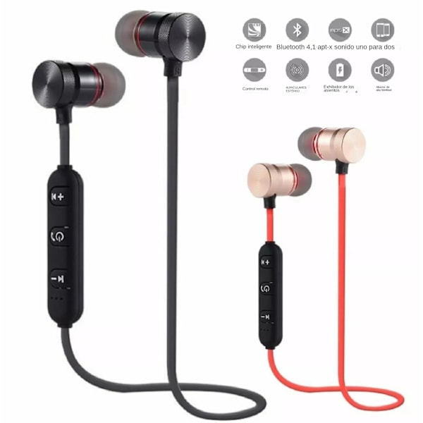 Nakkebøjle Magnetisk Trådløs Øretelefon Bluetooth 5.0 Sport Vandtæt Headset