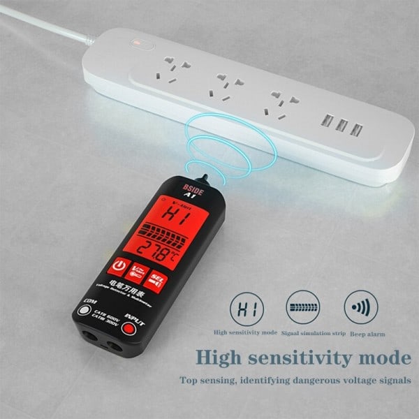 1st Helt Automatisk Intelligent Brännsäker Elektrisk Penna Noll Fire Linje Identifiering Linje Spänning Detektion Universal Mätare