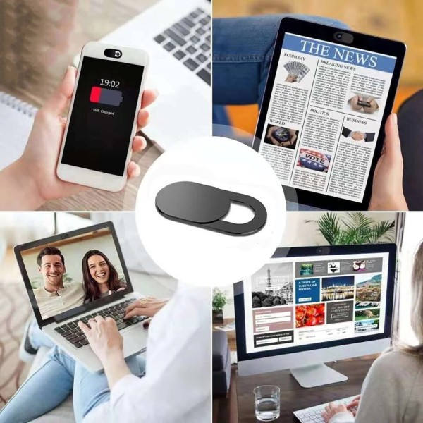 Webkamera deksel lukker magnet glidebryter plast kamera deksel for iPad nettbrett nett bærbar Pc kamera mobil telefon