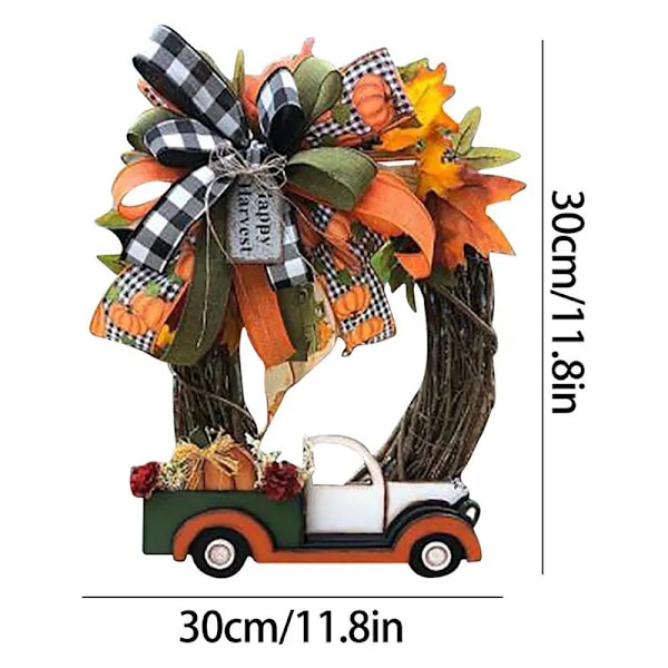 Vintage Kurpitsa Kuorma-auto Seppele Rustic-Simple Sisustus Luova Halloween Seppele Halloween Matalatalo koristeet
