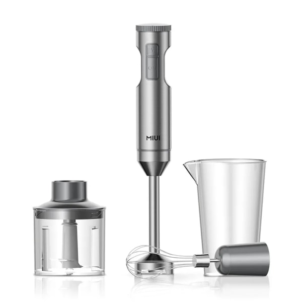 Hånd immersjon blender 1000W Kraftig 4-i-1 rustfritt stål pinne mat mikser