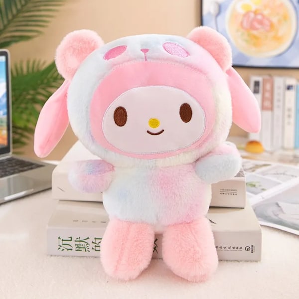 Kawaii 25cm Jade koira Kuromi pukeutuminen nukke nukke pehmo lelu täytetyt eläin patung nuket