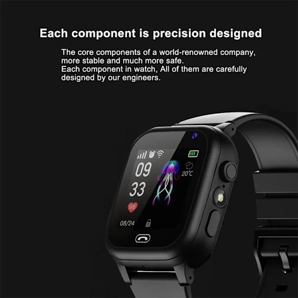 Børn 4G Smart Watch SOS GPS Location Video Call Sim Card