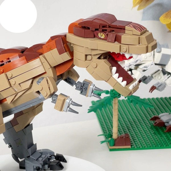 Jurassic Indominus Rex Dinosaur World Mall Bilding Blocks City Triceratops Velociraptor
