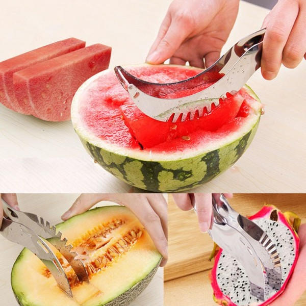 Rostfritt Vattenmelon Skärare Skärare Verktyg Vattenmelon Melon Skärare Skärare