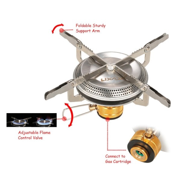 Utomhus camping gasspis Ultralight portabel spis brännare för vandring backpacking picknick matlagning spisar