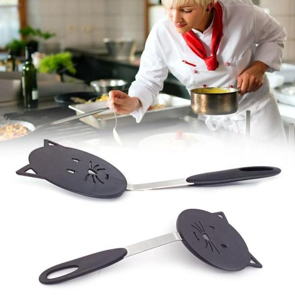 Katt Stekt Spatula Non Stick Omelett Spade Stekt Turner Flipper Verktøy