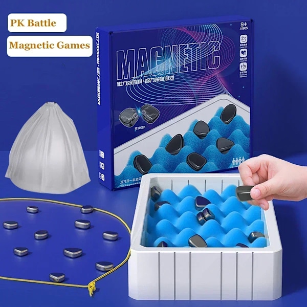 Battle Chess with Magnetic Efect Educational Checkers Game Portable Chess Board