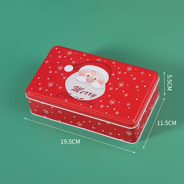 Glædelig jul Slik Æske Slik Kiks Chokolade Beholder Opbevaring Æske Hjem Arrangør