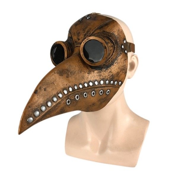 Halloween pest läkare fågelmask lång näsa näbb cosplay steampunk läskigt latex mask