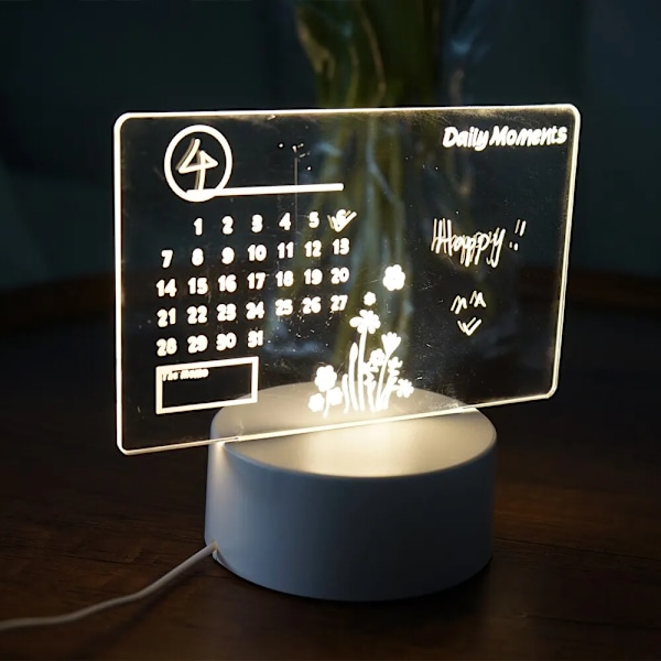 Creative LED Note Board Natt Light USB Rewritable Message Board