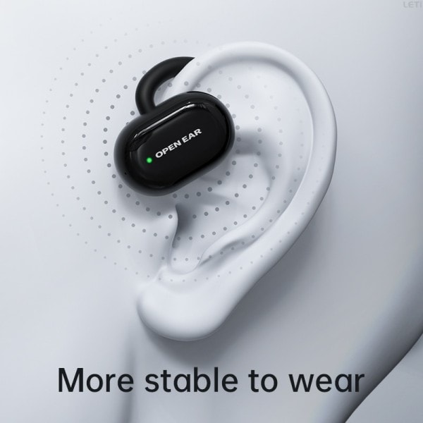 Åpne Ear Hodetelefoner TWS True Trådløse Earplus with Earkroker Bluetooth Bone Conduction Earphone handsfree