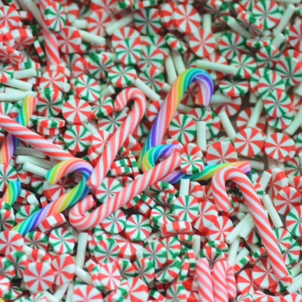 20g jule farve pynt drys,Polymer ler blandet fest dekoration