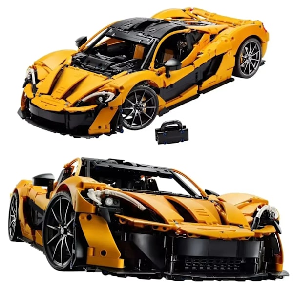 Super racing bil byggeblokker 1:8 modell super sport biler klosser leker