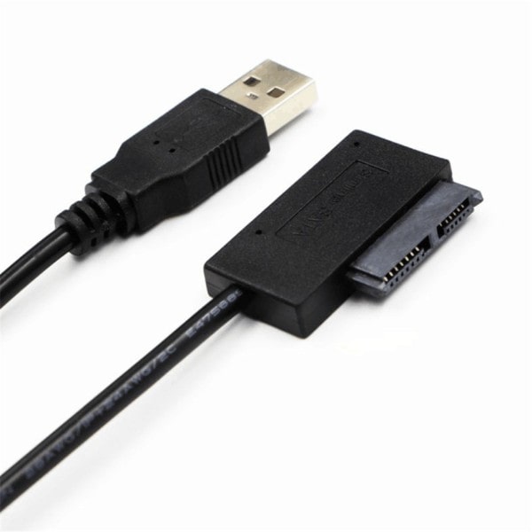 PzzPss USB 2.0 Mini Sata II 7+6 13Pin sovitin muunnin kaapeli kannettavalle CD/DVD ROM Slimline asema muunnin HDD Caddy