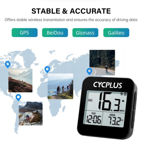 Trådlöst stoppur GPS Cykel Dator Tillbehör