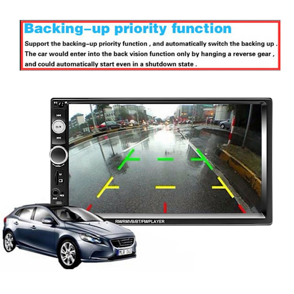 2 din auto radio 7" HD autoradio multimedia soitin
