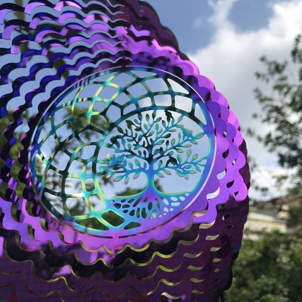 3D Aalto Tuuli Kello Spinner Kello Elämän puu riipus huone juhliin sisustus