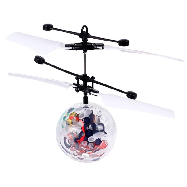 Farverig Mini Shinning Led Drone Lys Crystal Ball Induction Quadcopter Aircraft  Drone Flying Ball Helikopter